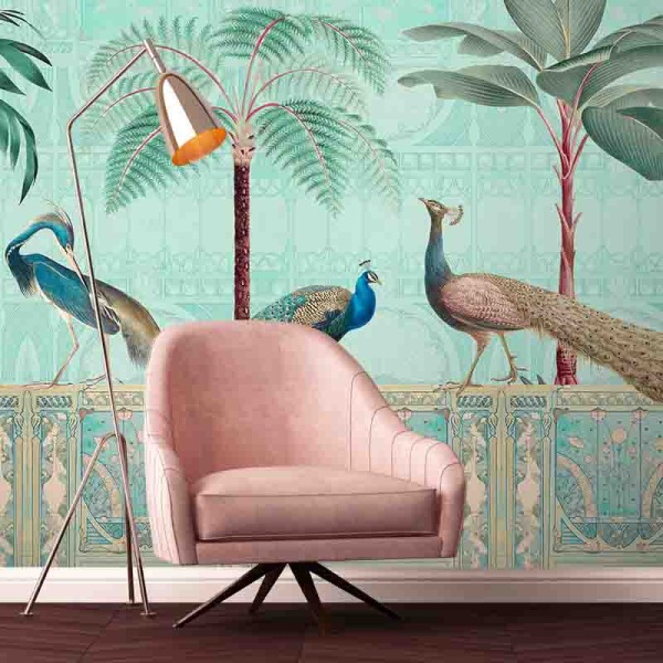 Chinoiserie palace of birds sunset andreahaase roomset