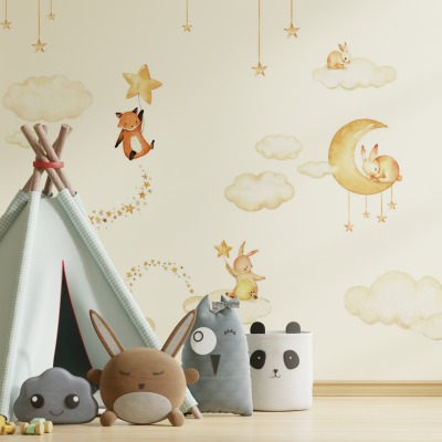 Layerplay wallpaper for nursery rooms